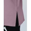 image:imageTrendy Queen Oversized Side Slit Tshirts for Women Long Sleeve Workout Tops Fall Fashion Gym Casual Tees Basic Y2K ClothesDarkpink