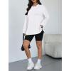 image:imageTrendy Queen Oversized Side Slit Tshirts for Women Long Sleeve Workout Tops Fall Fashion Gym Casual Tees Basic Y2K ClothesWhite