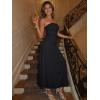 image:imageTrendy Queen Women Maxi Strapless Summer Tube Top Dress 2026 Ruched A Line Wedding Guest Long Sundress Spring Beach OutfitBlack