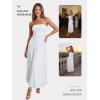 image:imageTrendy Queen Women Maxi Strapless Summer Tube Top Dress 2026 Ruched A Line Wedding Guest Long Sundress Spring Beach OutfitWhite