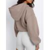image:imageTrendy Queen Womens Y2k Cropped Hoodie Long Sleeve Pullover Sweatshirts Fall Casual OutfitsCoffee Grey