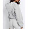 image:imageTrendy Queen Womens Y2k Cropped Hoodie Long Sleeve Pullover Sweatshirts Fall Casual OutfitsGrey