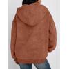 image:imageTrendy Queen Zip Up Hoodies for Women Oversized Acid Wash Sweatshirt Winter Fashion Jacket Cute Y2k Fall teen girls pulloverBrown