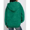 image:imageTrendy Queen Zip Up Hoodies for Women Oversized Acid Wash Sweatshirt Winter Fashion Jacket Cute Y2k Fall teen girls pulloverGreen