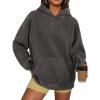 image:imageTrendy Queen Oversized Hoodies for Women Teen Girl Winter Sweatshirt Cute Acid Wash PulloverGrey