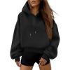 image:imageTrendy Queen Womens Y2k Cropped Hoodie Long Sleeve Pullover Sweatshirts Fall Casual OutfitsBlack