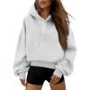 image:imageTrendy Queen Womens Y2k Cropped Hoodie Long Sleeve Pullover Sweatshirts Fall Casual OutfitsGrey