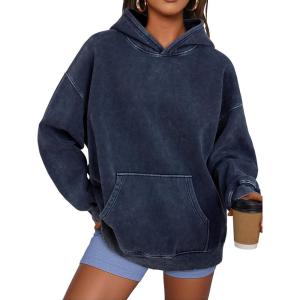 image:imageTrendy Queen Oversized Hoodies for Women Teen Girl Winter Sweatshirt Cute Acid Wash PulloverNavy