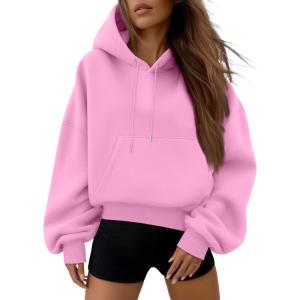 image:imageTrendy Queen Womens Y2k Cropped Hoodie Long Sleeve Pullover Sweatshirts Fall Casual OutfitsPink
