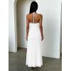 image:imageKaximil Womens Sexy V Neck Halter Maxi Dresses Bodycon Cocktail Wedding Guest Long DressWhite