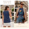 image:imageLUXVEER Sleeveless Tank Tops for Women 2026 Summer Casual Blouses Graphic Tees Loose Fit Crewneck Vacation Outfits ShirtsPattern10
