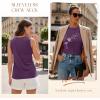 image:imageLUXVEER Sleeveless Tank Tops for Women 2026 Summer Casual Blouses Graphic Tees Loose Fit Crewneck Vacation Outfits ShirtsPattern11