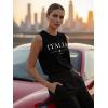 image:imageLUXVEER Sleeveless Tank Tops for Women 2026 Summer Casual Blouses Graphic Tees Loose Fit Crewneck Vacation Outfits ShirtsPattern12