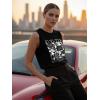 image:imageLUXVEER Sleeveless Tank Tops for Women 2026 Summer Casual Blouses Graphic Tees Loose Fit Crewneck Vacation Outfits ShirtsPattern14