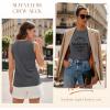 image:imageLUXVEER Sleeveless Tank Tops for Women 2026 Summer Casual Blouses Graphic Tees Loose Fit Crewneck Vacation Outfits ShirtsPattern17