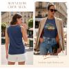 image:imageLUXVEER Sleeveless Tank Tops for Women 2026 Summer Casual Blouses Graphic Tees Loose Fit Crewneck Vacation Outfits ShirtsPattern2