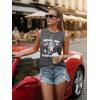 image:imageLUXVEER Sleeveless Tank Tops for Women 2026 Summer Casual Blouses Graphic Tees Loose Fit Crewneck Vacation Outfits ShirtsPattern3