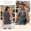 image:imageLUXVEER Sleeveless Tank Tops for Women 2026 Summer Casual Blouses Graphic Tees Loose Fit Crewneck Vacation Outfits ShirtsPattern3