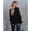 image:imageLUXVEER Womens Long Sleeve Textured Lace Floral Shirts Dressy Casual Blouses 2026 Trendy Fall Work TopsBlack
