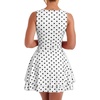 image:imageKaximil Womens Square Neck Ruffle Hem Mini Dress Ruched Waist Short Party DressesDot White