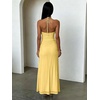 image:imageKaximil Womens Sexy V Neck Halter Maxi Dresses Bodycon Cocktail Wedding Guest Long DressYellow