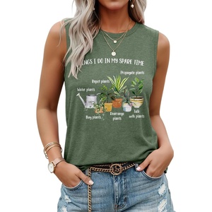 image:imageLUXVEER Sleeveless Tank Tops for Women 2026 Summer Casual Blouses Graphic Tees Loose Fit Crewneck Vacation Outfits ShirtsThings I Do in My Spare Time