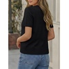 image:imageTrendy Queen Short Sleeve Cardigan Sweaters for Women Cropped Tops Summer 2026 Spring Outfits Cute Casual Y2k Fashion ClothesBlack