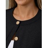 image:imageTrendy Queen Short Sleeve Cardigan Sweaters for Women Cropped Tops Summer 2026 Spring Outfits Cute Casual Y2k Fashion ClothesBlack