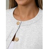 image:imageTrendy Queen Short Sleeve Cardigan Sweaters for Women Cropped Tops Summer 2026 Spring Outfits Cute Casual Y2k Fashion ClothesGrey
