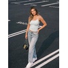 image:imageTrendy Queen Tank Tops Womens Camisole Sleeveless Spaghetti Strap Cami ShirtsOatmeal Grey