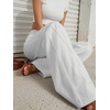 image:imageTrendy Queen Womens High Waisted Wide Leg Barrel Jeans Stretch Baggy Flare Denim PantsWhite