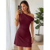 image:imageTrendy Queen Womens Off The Shoulder Dresses Mini Summer 2026 Going Out Bodycon Sexy Party Club Spring Fashion OutfitsWine