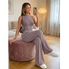 image:imageTrendy Queen Womens Sleeveless Mock Neck Palazzo Romper Casual Summer OutfitsNutmeg