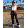 image:imageTrendy Queen Womens Square Neck Crop Tank Top Double Lined Basic Going Out TopsWhite