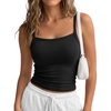 image:imageTrendy Queen Spaghetti Strap Crop Tank Tops Womens Summer Cute Camisoles Going OutBlack