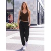 image:imageTrendy Queen Spaghetti Strap Crop V Neck Tank Tops Womens Racerback Cami CamisoleBrown