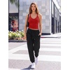 image:imageTrendy Queen Spaghetti Strap Crop V Neck Tank Tops Womens Racerback Cami CamisoleRed