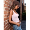 image:imageTrendy Queen Sweetheart Neck Bustier Going Out Tops Double Lined Backless Crop Summer Tank TopLight Pink