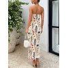 image:imageTrendy Queen Women Strapless Tube Dress Summer Beach Vacation Outfits Maxi Party Bodycon Dresses 2026 Wedding Guest ClothesPrint White