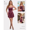 image:imageTrendy Queen Womens Adjustable Spaghetti Strap Mini Bodycon Floral A Line DressRed