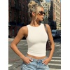 image:imageTrendy Queen Womens Double Lined Sleeveless Tank Tops Workout 2026 Summer ClothesApricot