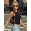 image:imageTrendy Queen Womens Double Lined Sleeveless Tank Tops Workout 2026 Summer ClothesBlack