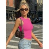 image:imageTrendy Queen Womens Double Lined Sleeveless Tank Tops Workout 2026 Summer ClothesHot Pink