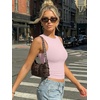 image:imageTrendy Queen Womens Double Lined Sleeveless Tank Tops Workout 2026 Summer ClothesPink