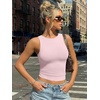 image:imageTrendy Queen Womens Double Lined Sleeveless Tank Tops Workout 2026 Summer ClothesPink