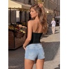 image:imageTrendy Queen Womens Strapless Tube Tops Bandeau Cute Summer Crop Tops Beach Vacation Outfits Spring Fashion Clothes 2026Black