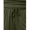 image:imageTrendy Queen Womens Summer 2 Piece Lounge Set Tank Top Wide Leg Pants Pockets 2026Army Green