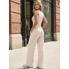 image:imageTrendy Queen Womens Summer 2 Piece Lounge Set Tank Top Wide Leg Pants Pockets 2026Beige