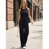 image:imageTrendy Queen Womens Summer 2 Piece Lounge Set Tank Top Wide Leg Pants Pockets 2026Black