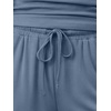 image:imageTrendy Queen Womens Summer 2 Piece Lounge Set Tank Top Wide Leg Pants Pockets 2026Dusty Blue